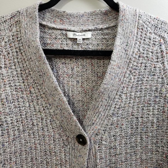 Madewell Speckled Wool Blend Cardigan * Size XS - Picture 5 of 9